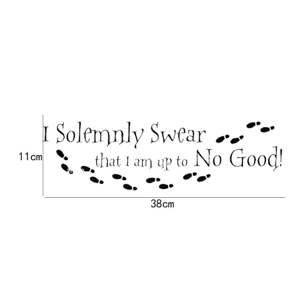 I Solemnly Swear That I Am Up To No Good Vinyl Wall Sticker Kids Room Home Decoration For Living Room Decals Bedroom