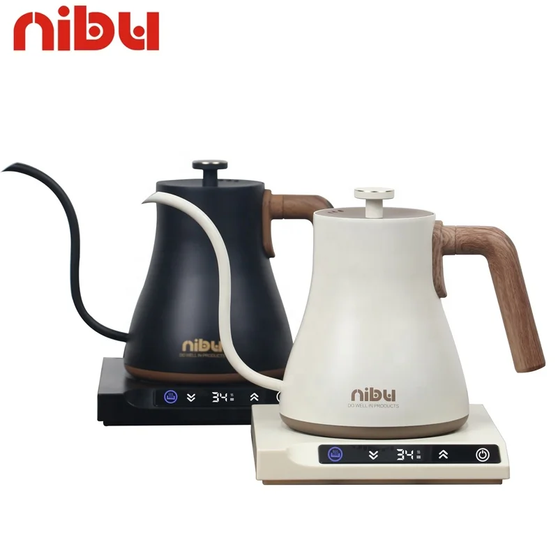 Stainless Steel Electric Kettle Small Gooseneck Coffee & Tea Pot with Temperature Control & Keep Warm Feature view 5