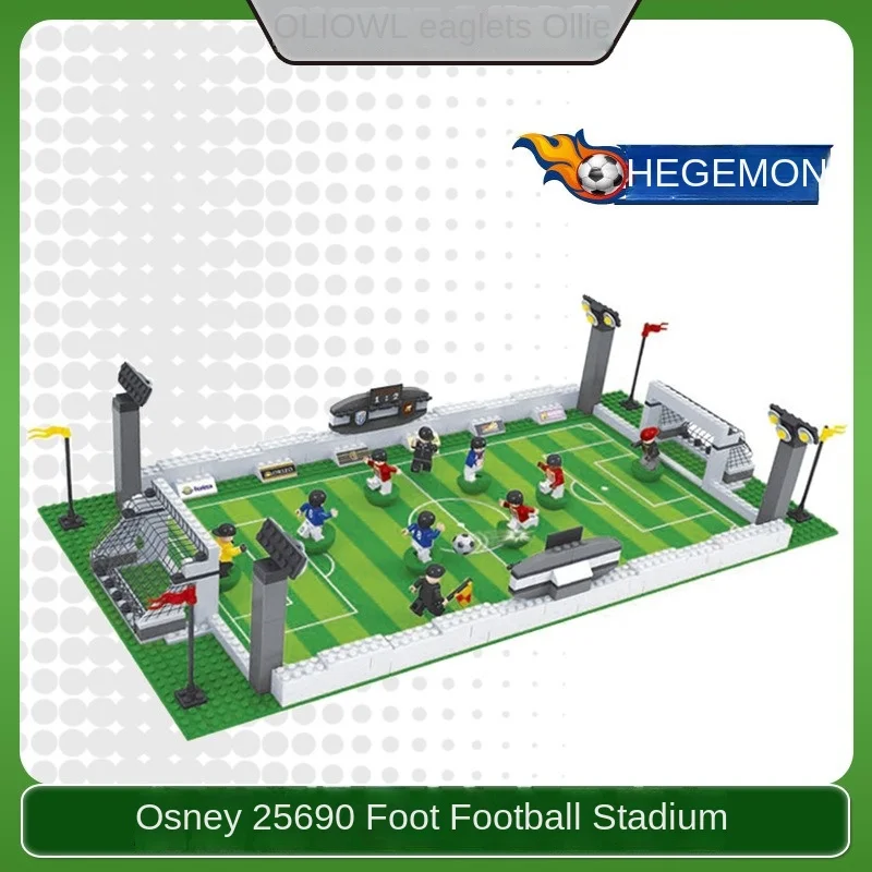 Football World Cup European Cup Lego assembled building blocks sports toys doll basketball court toy ornaments