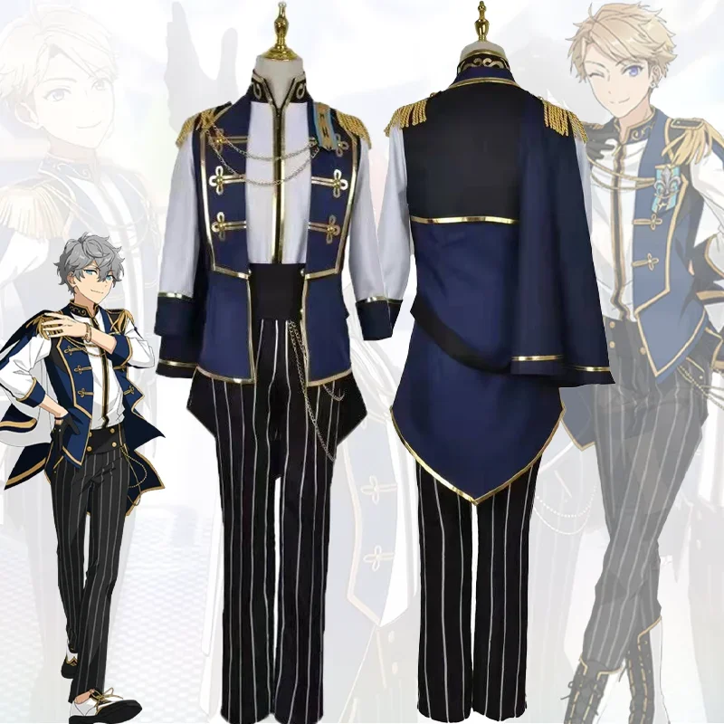 

2025 Ensemble Stars Tsukinaga Leo Sakuma Ritsu Cosplay Costume Knights Uniform Suit Halloween Party Carnival Role Play for Adult