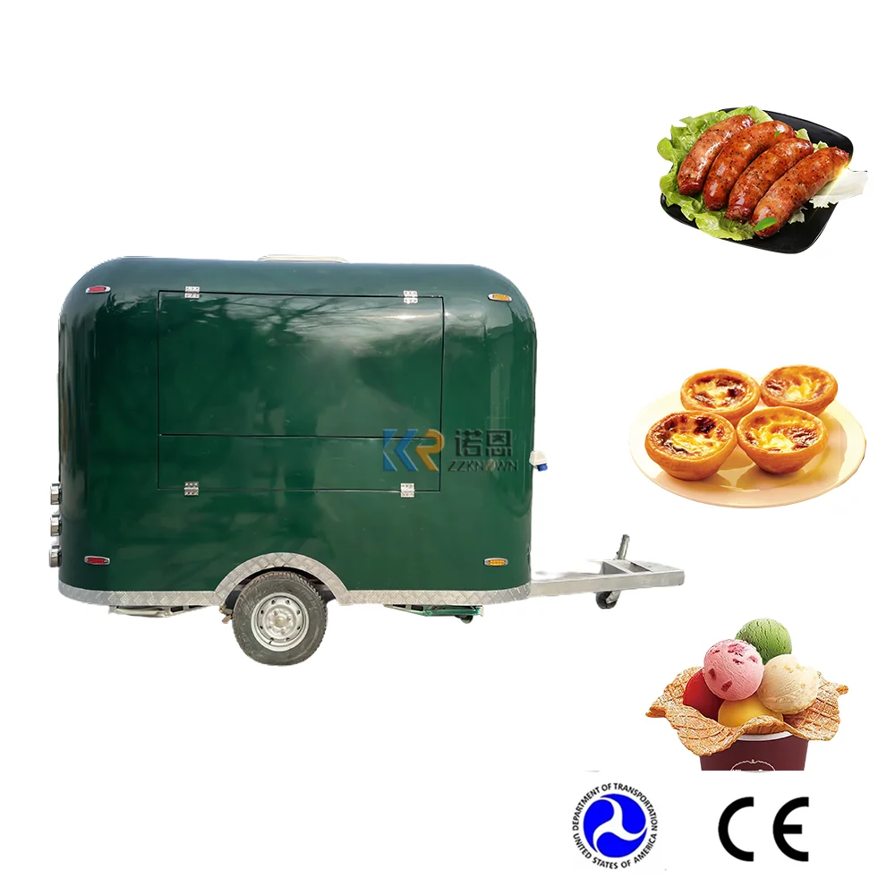 Airstream Food Truck Pizza Truck BBQ Mobile Kitchen Fast Food Restaurant Taco Mobile Food Trailer For USA Hot Dog Beer Bar