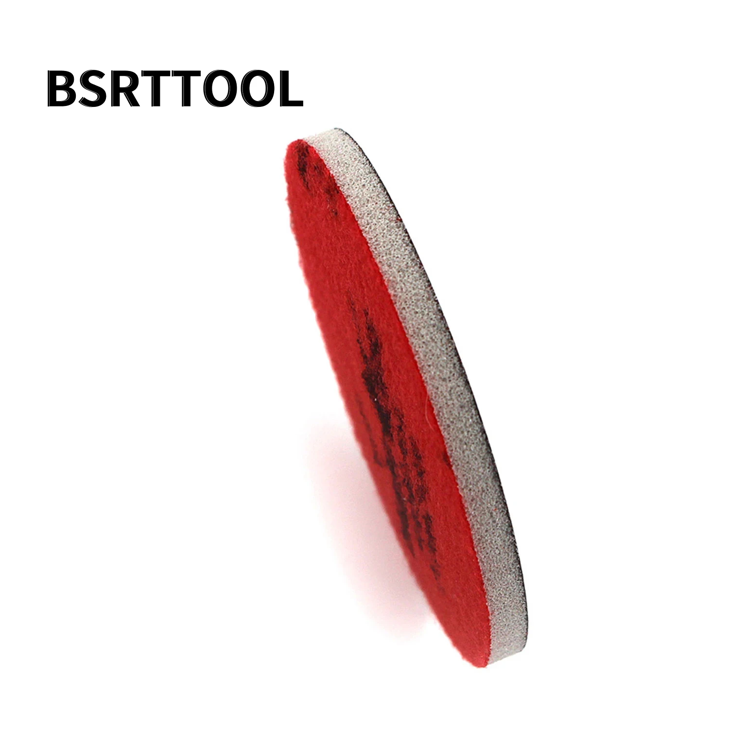 Bsrttool 2 peça conjunto de combinação 5 Polegada almofada de espuma polimento vermelho carro redondo disco abrasão polidor espuma almofada