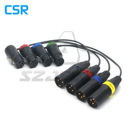 3pin XLR Male to Right-Angled 3Pin XLR Female Cable for Cyclone Custom Length