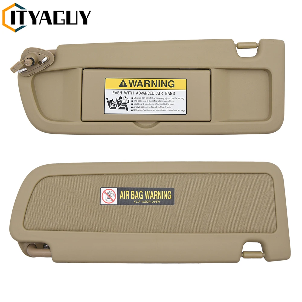 Driver Passenger Side Sun Visors For Honda Civic 2006 2007 2008 2009 2010 2011 83230-SNA-A01ZB Beige Sun Visors