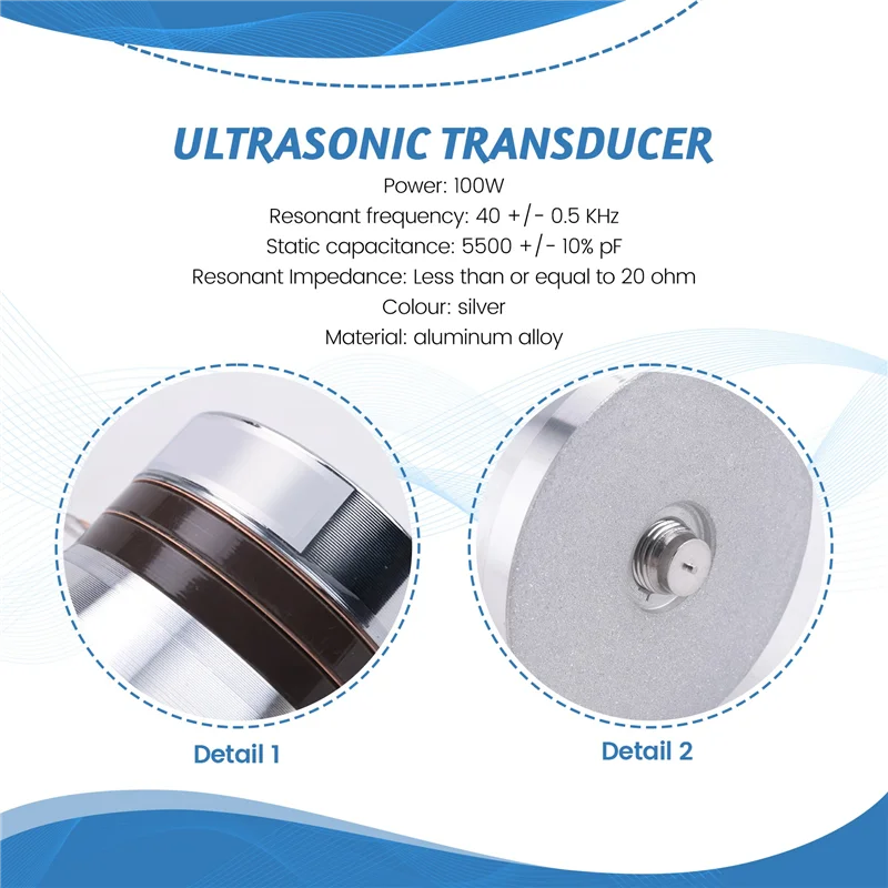 

B03C-1Pcs 100W 40Khz Cleaning Ultrasound Transducer Ultrasonic Piezoelectric Transducer