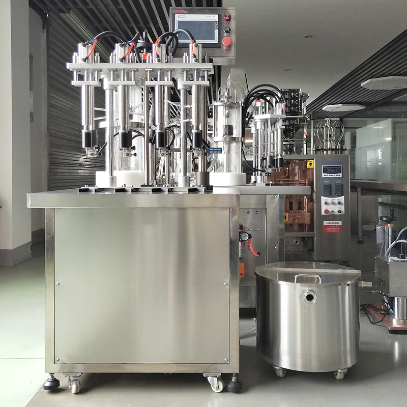 automatic PLC 4-head Spray Perfume Filling Machine Pneumatic Perfume Bottle Vial Spray Vacuum Bottle Filler Machine