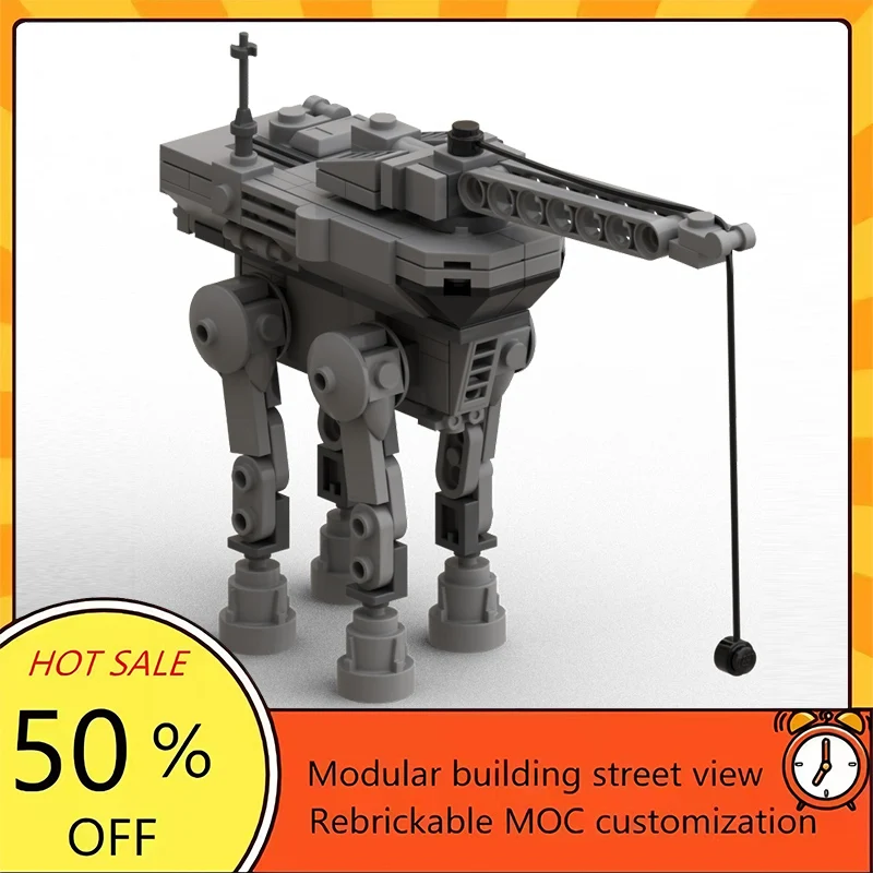 

168PCS Popular Space War Movie Model MOC Building Bricks Crane-Walker Modular Technology Gift Holiday Assemble Children Toy Suit