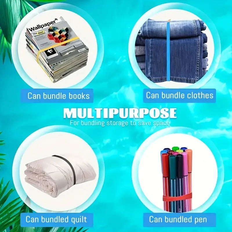 Imagem -05 - Elastic Binding Belt para Notebook Elástico Office Gift Packaging Cor Aleatória 12 Pcs