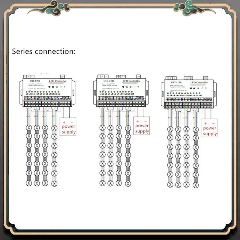 Reliable-DIY Autonomous Programming Controller 12Way Programmable USB DIY LED RGB Controller For 3528 5050 Strip Module Easy Ins