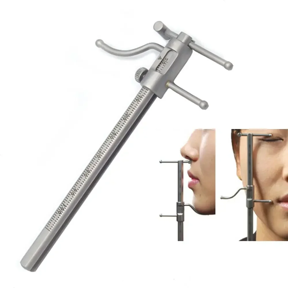 Dental Implant Caliper Ruler 0-100mm Sliding Measuring Gauge Chin Indicator Orthodontic Positioning Tool Dentist