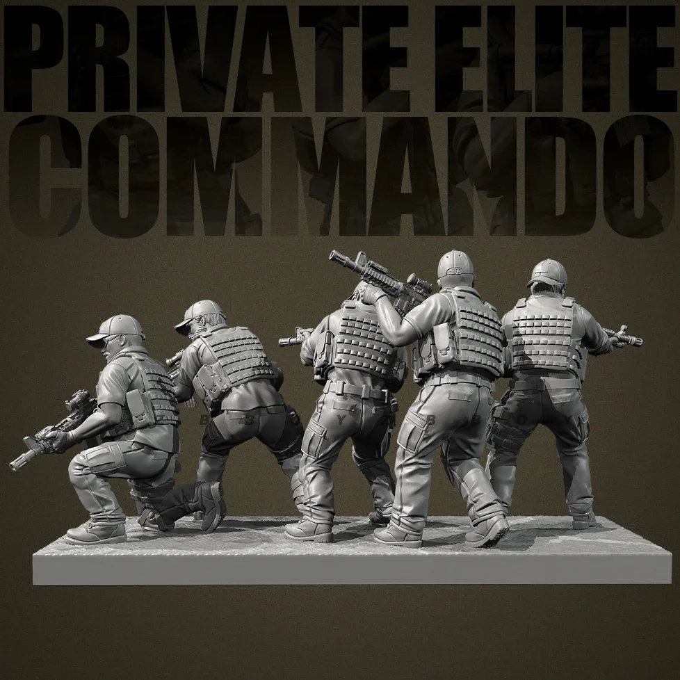 남자의 높이 25mm 38mm 50mm 수지 군인 모델 키트 그림 무색 및 자체 조립 (3D 인쇄) TD-7405/3D