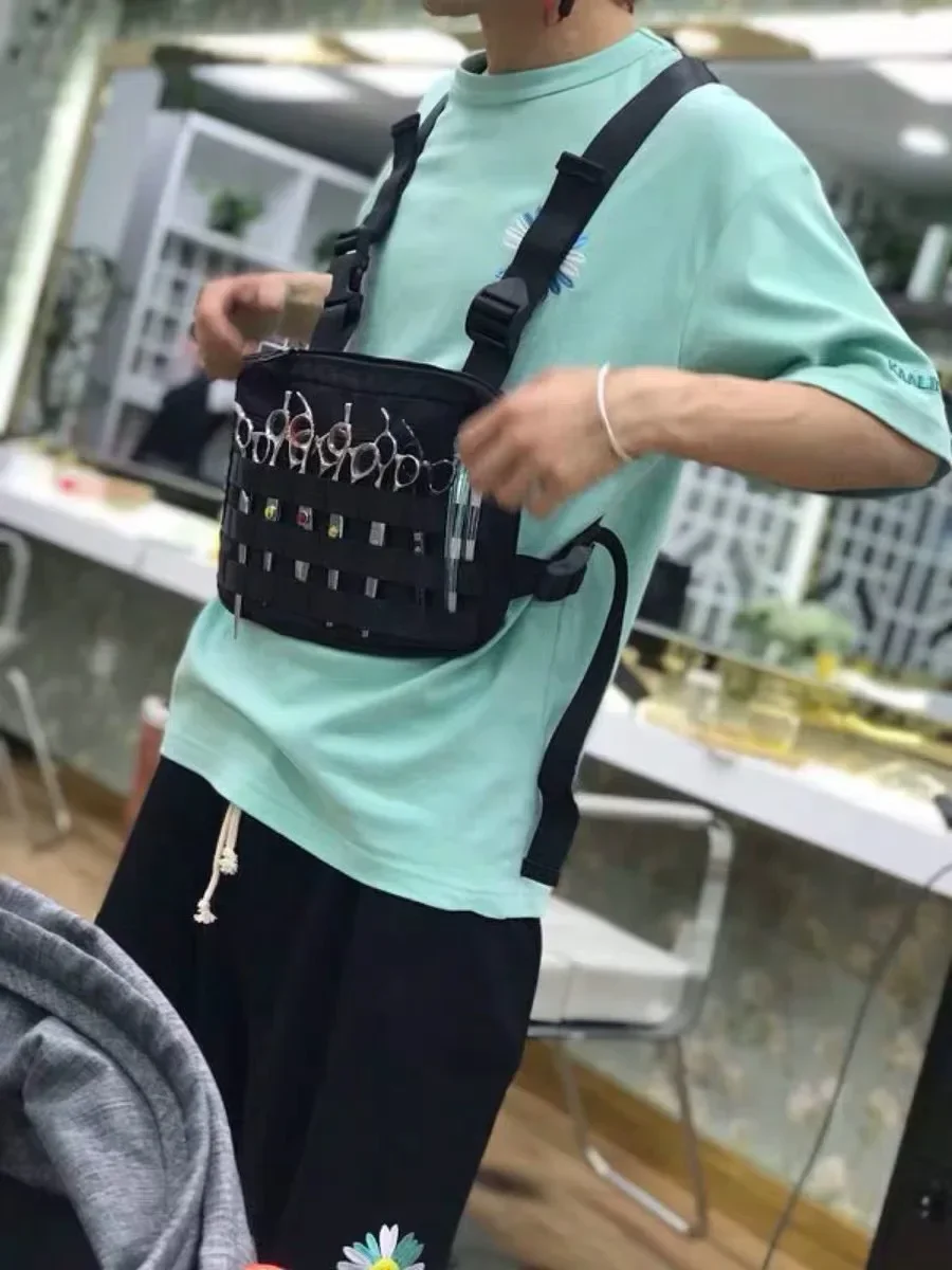 Borsa da petto per forbici per parrucchiere, zaino per barbiere