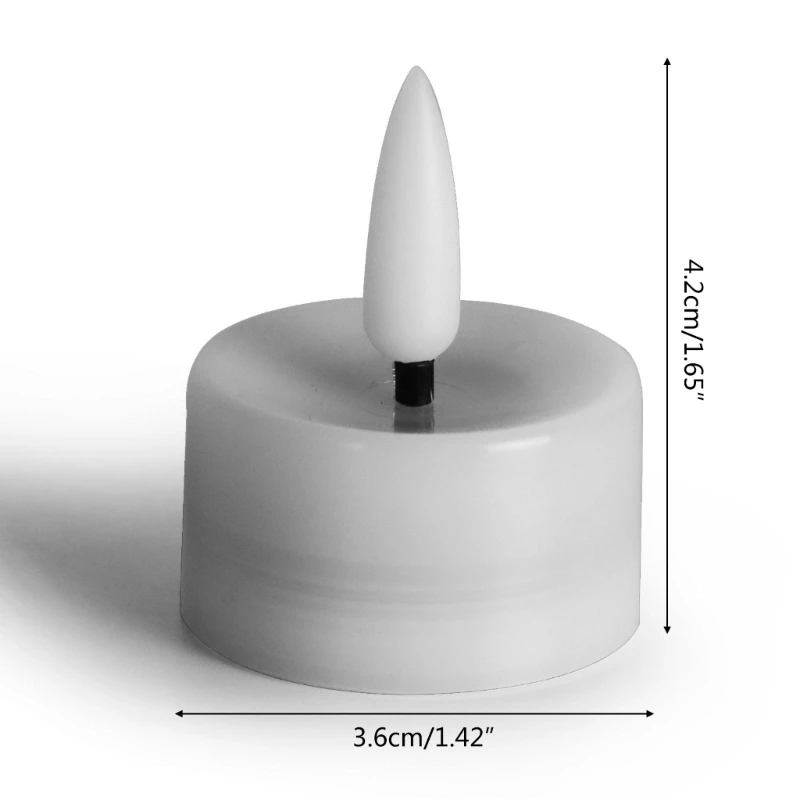 12pcs Battery Operated Tea Lights Mini Flameless LED Tealight Candle for Wedding Party Holidays Home Decoration Outdoor
