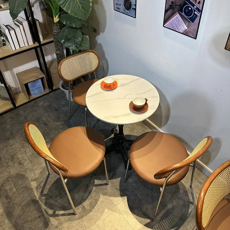 

Internet celebrity milk tea shop tables and chairs, baking dessert shop, snack rock table
