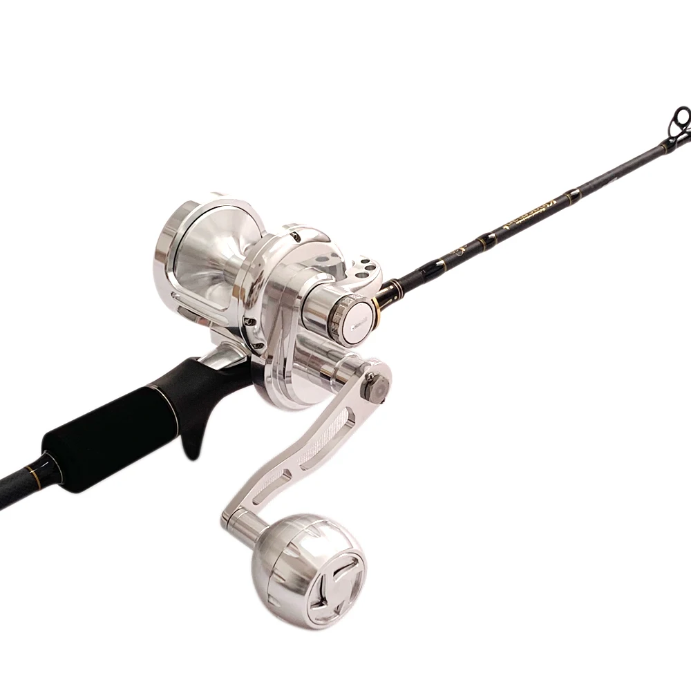 Top line maximum resistance 30kg jumping wheel salt water fishing head slow jumping wheel metal traditional fishing wheel
