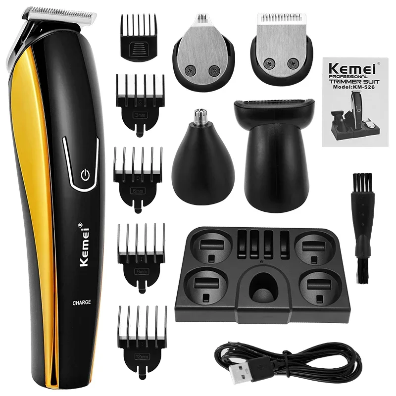 

2021 Electric Men Shaver 8 in 1 Beard Trimmer Wet-Dry Waterproof Hair Razor Machine