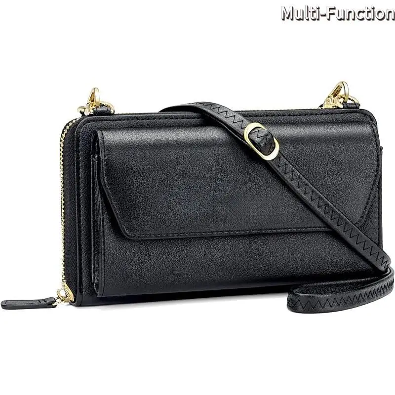 

Ladies Leather Wallet Phone Bag Cross-Border Fashion Set Women's Wallet Summer Collection No Brand Registered Trademark