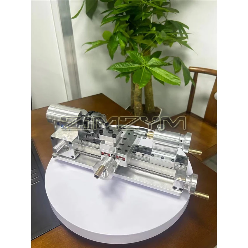 DIY Mini Lathe Multifunctional Household Woodworking Homemade Small Lathe Portable Desktop Micro-Lathe 220V 80W 100-2500r/min