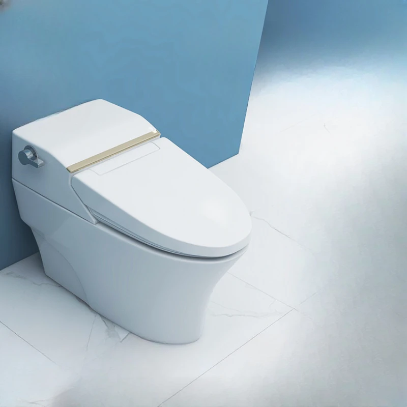 Full-automatic intelligent integrated household toilet without water pressure limitation; Yale toilet flushes away from the seat