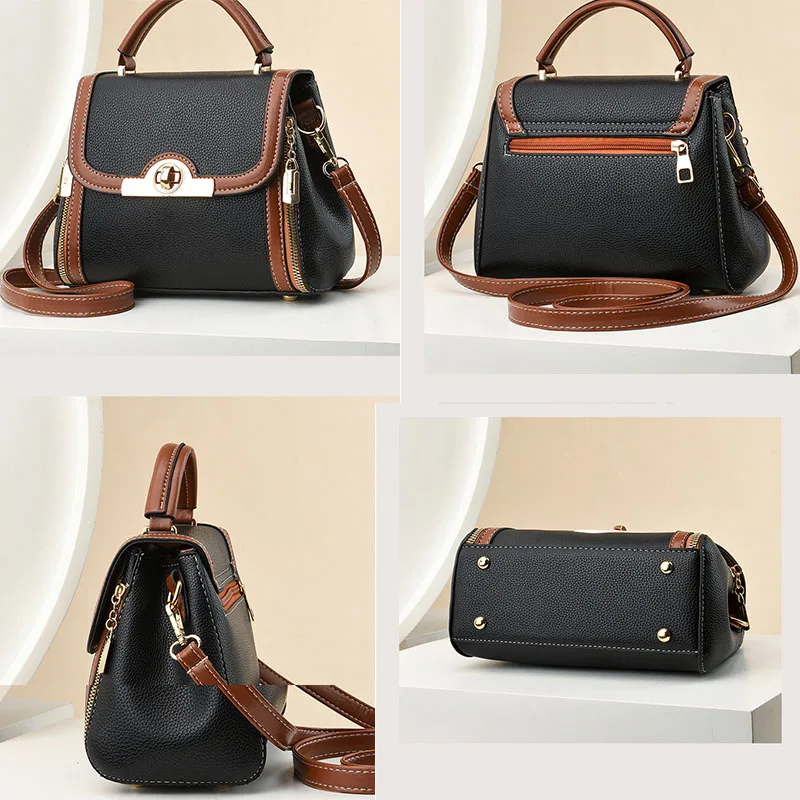 2024 new single-shoulder oblique cross bag women carrying high-grade small square bag women