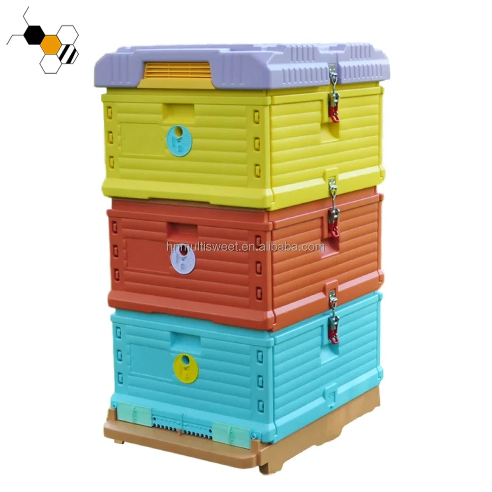 

Beekeeping 3 Layers Hdpe Plastic Beehive Plastic Bee Hive Boxes
