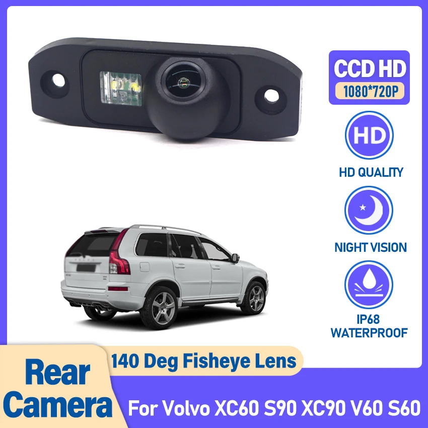 

Vehicle Rear View Reverse Camera For Volvo XC60 S90 XC90 V60 S60 Full HD Starlight Night Vision Fisheye Lens Car Parking