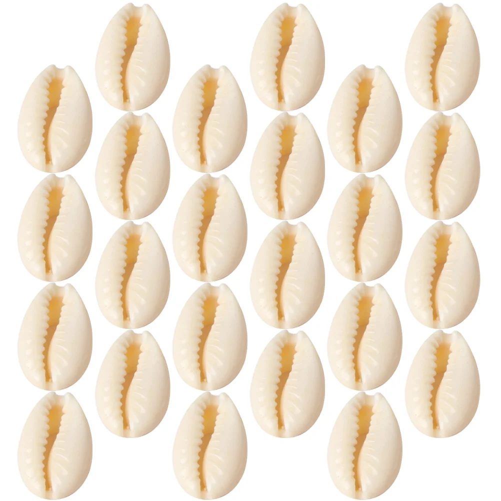 100Pcs Jewelry Shell DIY Crafts Shell Beads Natural Decorations Handmade Craft Shells