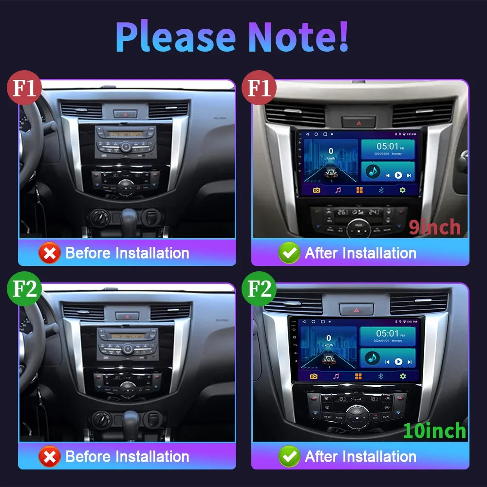 Android 13 For Nissan Navara NP300 2015-2017 Car Radio Multimedia Video Player Navigation WIFI 5G GPS Wireless BT Carplay Screen