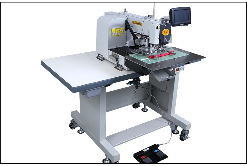 HUAMEI New 200 *100 mm Electric  programmable pattern sewing machine heavy duty belt machine