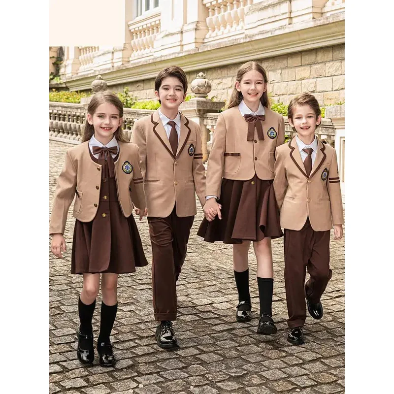 

★Halloween Cosplay Costume Primary School Uniform Spring And Autumn Clothing Set British s ren's Kindergar 2026 New ♥Look Me ←_←