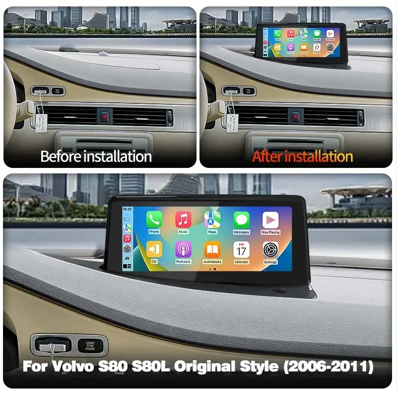 

Android 13 Qled 8.8inch Screen For Volvo S80 20008-2012 Navigation GPS Wireless Carplay Car Radio Multimedia Player Head Unit