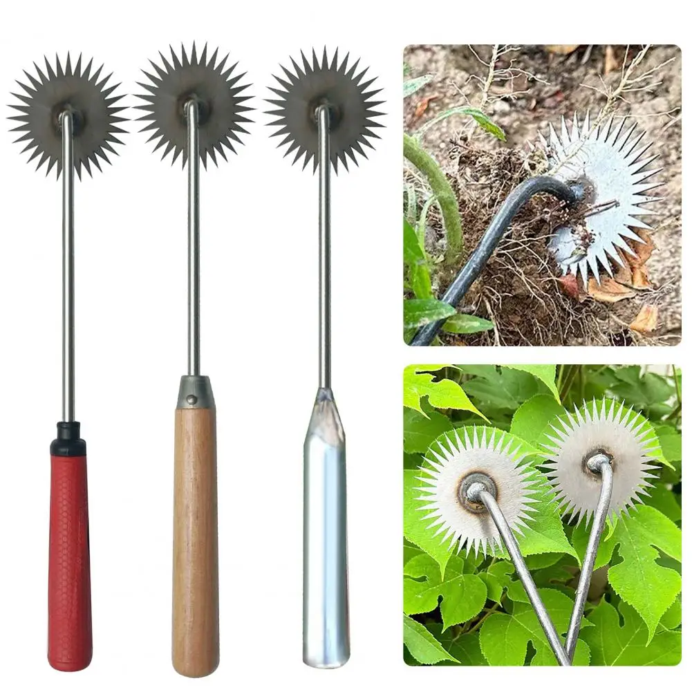 Weeding Artifact Uprooting Garden Weeder Tool with Non-Slip Handle Sharp Tines Design High Strength Hand Weeder Garden Tool