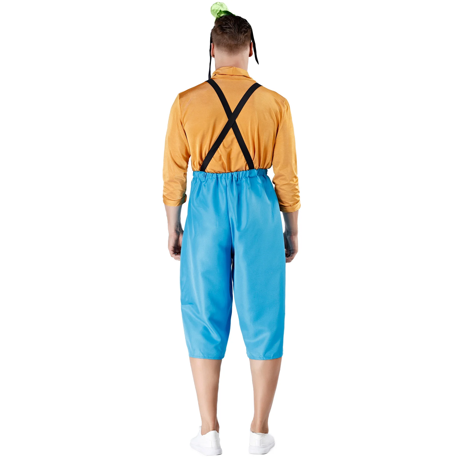 Halloween Feest Vrouwen Man Japanse Anime Mascotte Goofy Hond Paar Jumpsuit Podium Cute Cartoon Cosplay Kostuum