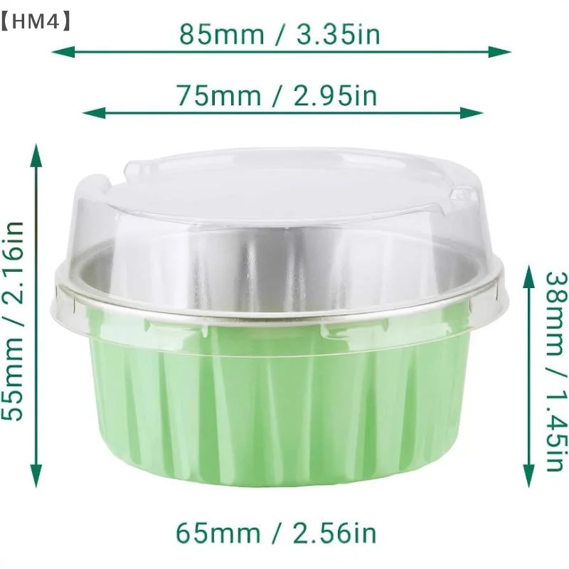 

〔HM4〕20 Set Aluminum Foil Cake Cups Mini Cake Pans Disposable Baking Mold For Mousse Pudding Portion Baking Tray