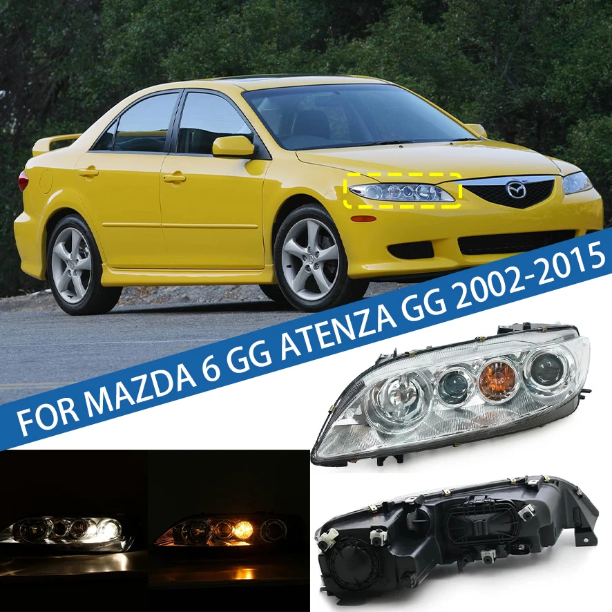 

Для Mazda 6 2003 2004 2005 2006 2007 2008 2009 2010-2015 передний бампер, головной фонарь, фара дальнего света, указатель поворота