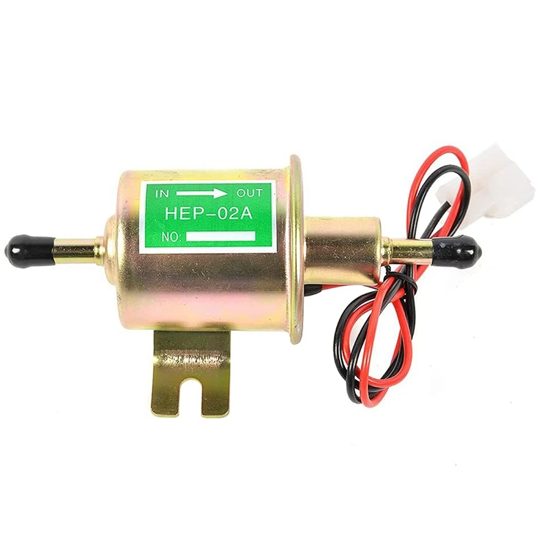 2X Universal 12V Fuel Pump HEP-02A Electric Gas Low Pressure Crude Oil Pump