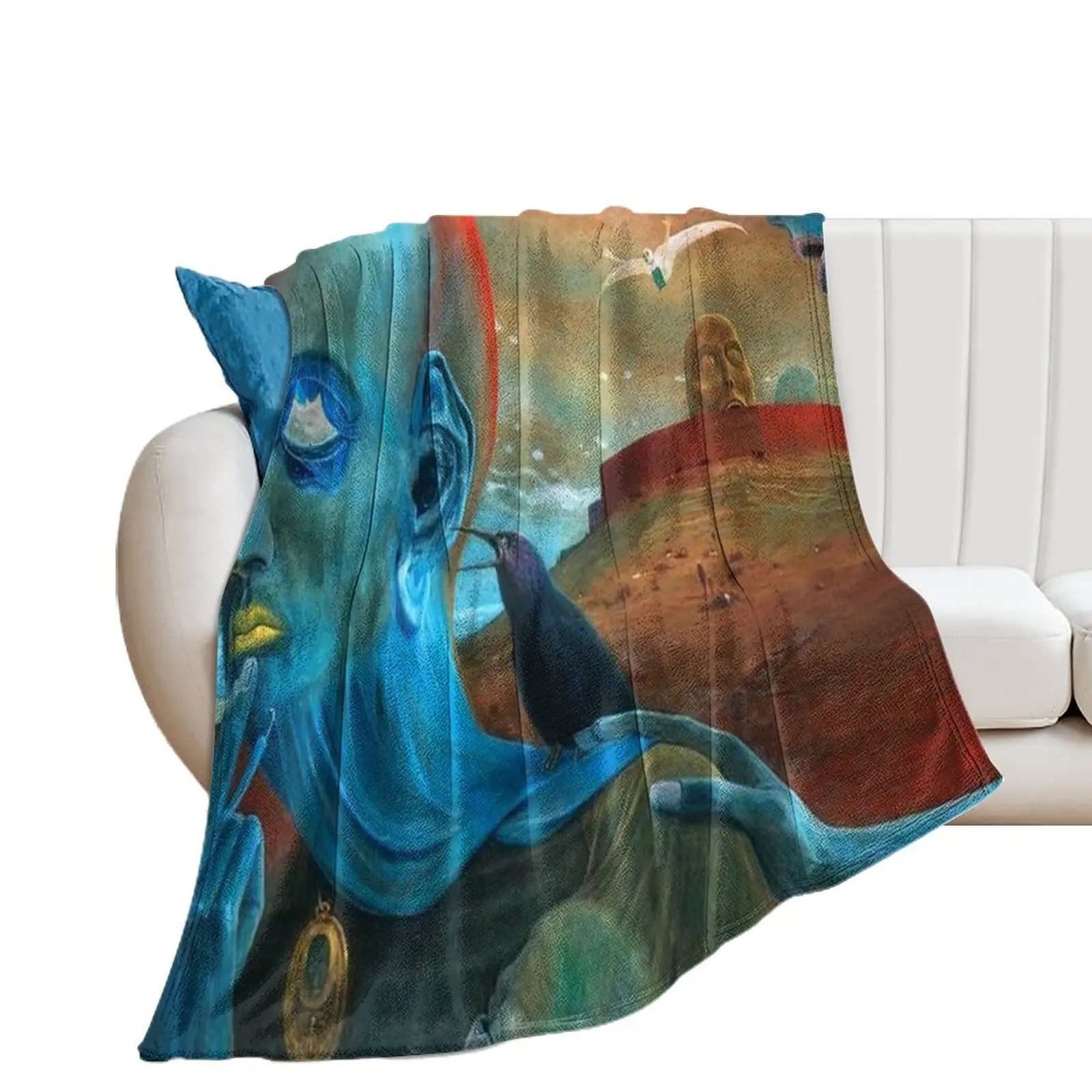 Zdzislaw Beksinski Throw Blanket Retros Plaid Blankets For Sofas Nap Blankets