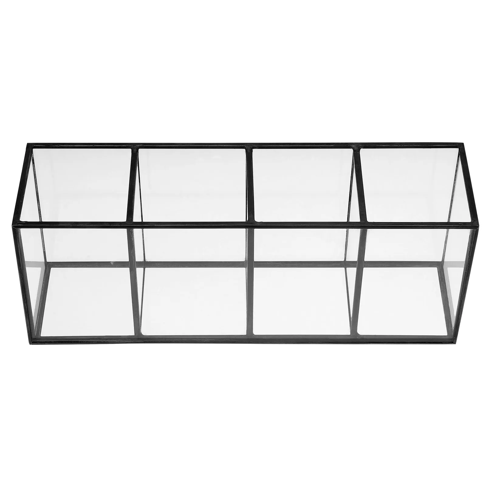 

Стеклянная коробка для хранения, 1 шт., многофункциональный органайзер для косметики и украшений, держатель для мелочей, настольный органайзер