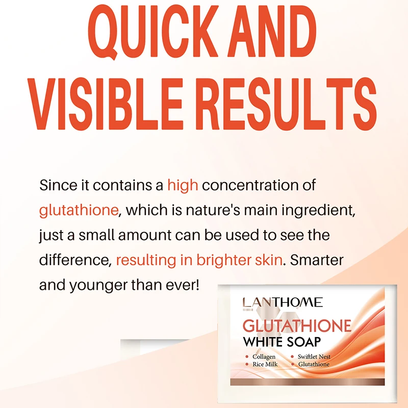 Glutathione Whitening Soap Hand Soap Reduce Pigmentation Fade Black Spot Dead Skin Lightening Brightening Face Glowing Skin