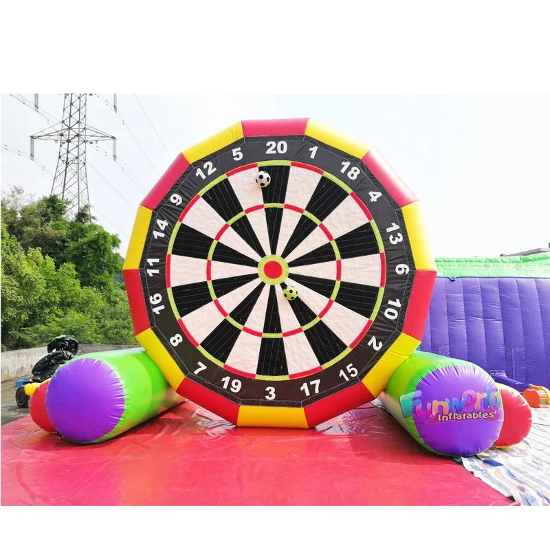 Giant 5m high inflatable dart game dart board inflatable foot darts for sale