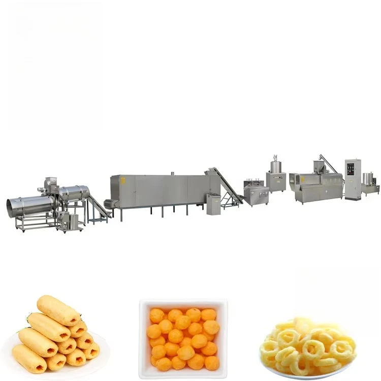High Quality Multifunction Wheat Corn Flour Puffed Production Line Cheese Snack Food Extruder Making Processing Machine for Sale