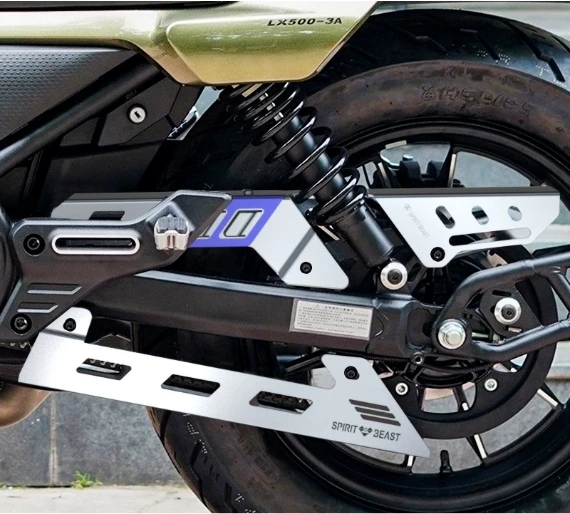 

For Wuji CU525 chain cover modification accessories motorcycle chain box stainless steel half-chain cover protective cover