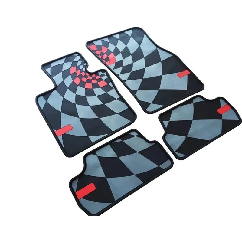 Brand New Floor Mat High Quality Rubber material JCW Style UV Protected Mini Cooper Car Accessories F56(4PCS/SET)