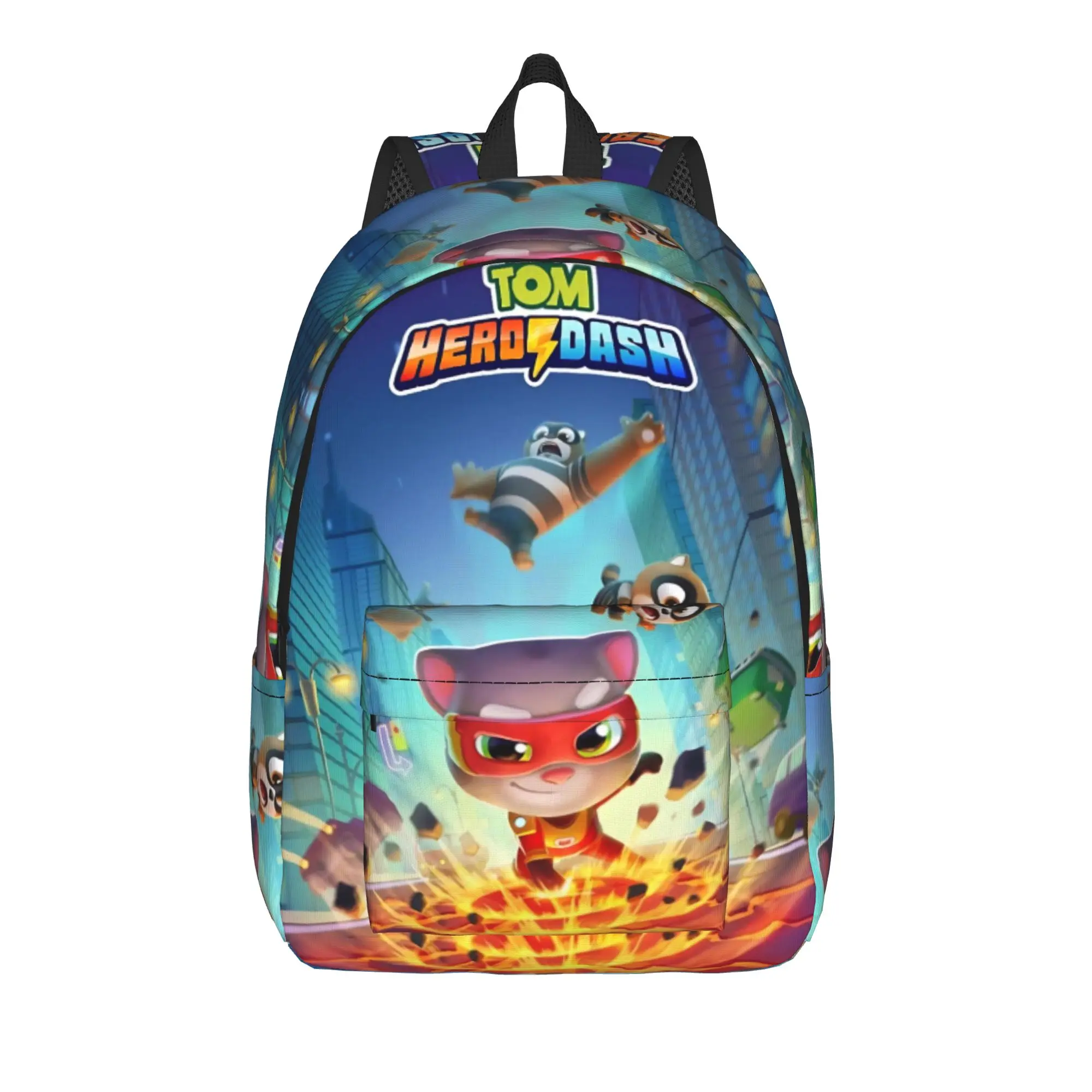T-Talking T-Tom And F-Friends Backpack for Men Women Casual High School Business Daypack  Laptop Canvas Bags Lightweight