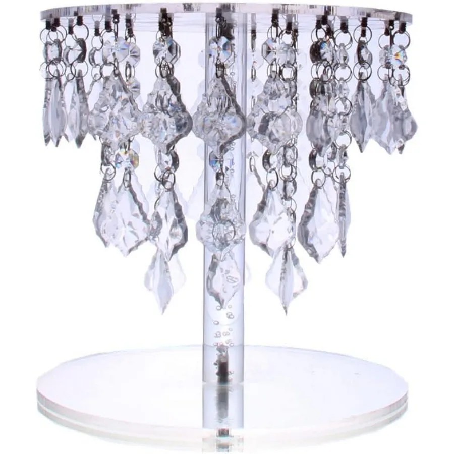 

Хрустальные акриловые подставки для торта, набор для стола, свадебная центральная башня, набор подставок для торта, 9,8 дюйма, акрил