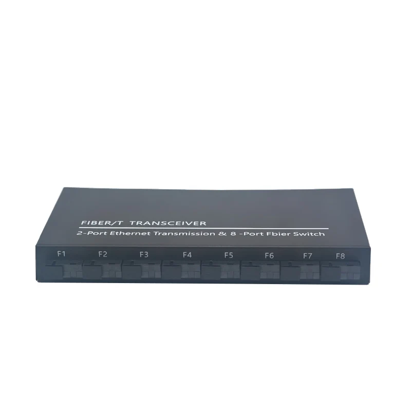 Gigabit Ethernet Switch Fiber Optical switch 8 SC Fiber Port 2 1000M RJ45 Industrial Grade SC Converter 8F2E