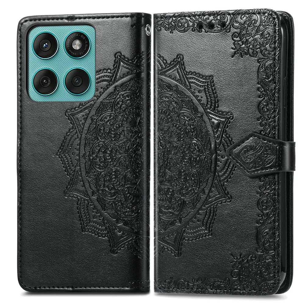 Edge70 5g flip case mandala carteira de couro 360 proteger capa para motorola moto edge 70 caso moto edge 60 fusão edge60 pro capa