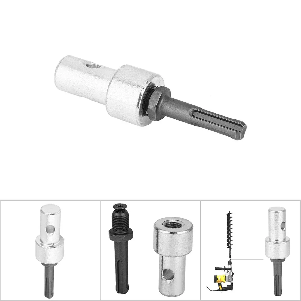 

Round Shank Hammer Adapter 2 Slots Drill Bit Adapter SDS Shaft Arbor Connector For Earth Auger Head Power Tool Parts