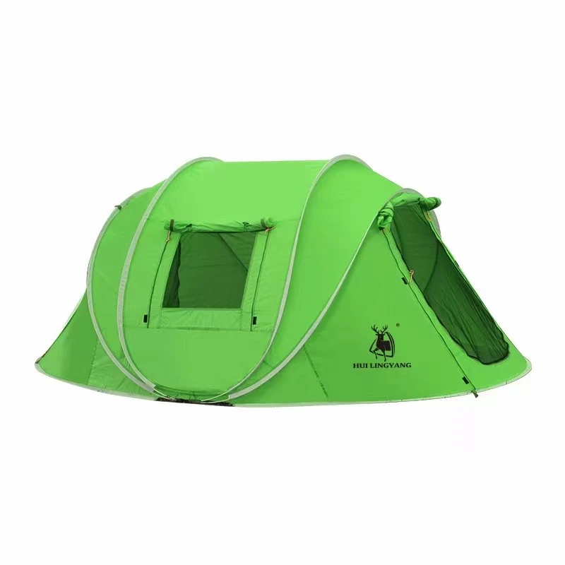 Imagem -04 - Hui Ling Yang-barraca Impermeável ao ar Livre Totalmente Automático Pop up Car Shelter Ciclismo Equipe Família Camping Tenda Praia 58 Pessoa