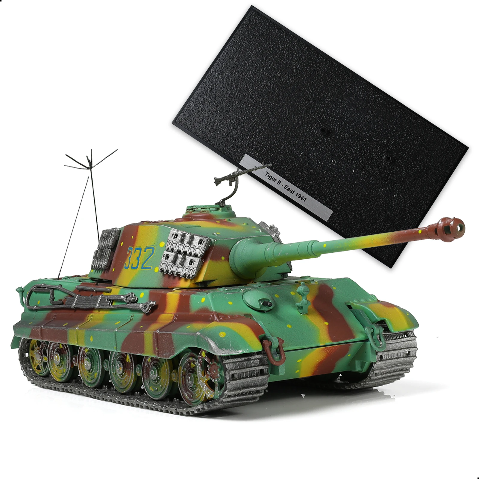 

1:72 Tiger II East 1944 Model, Diecast Military Replica, Detailed Collectible Display for Enthusiasts, Christmas Bday Gift Men